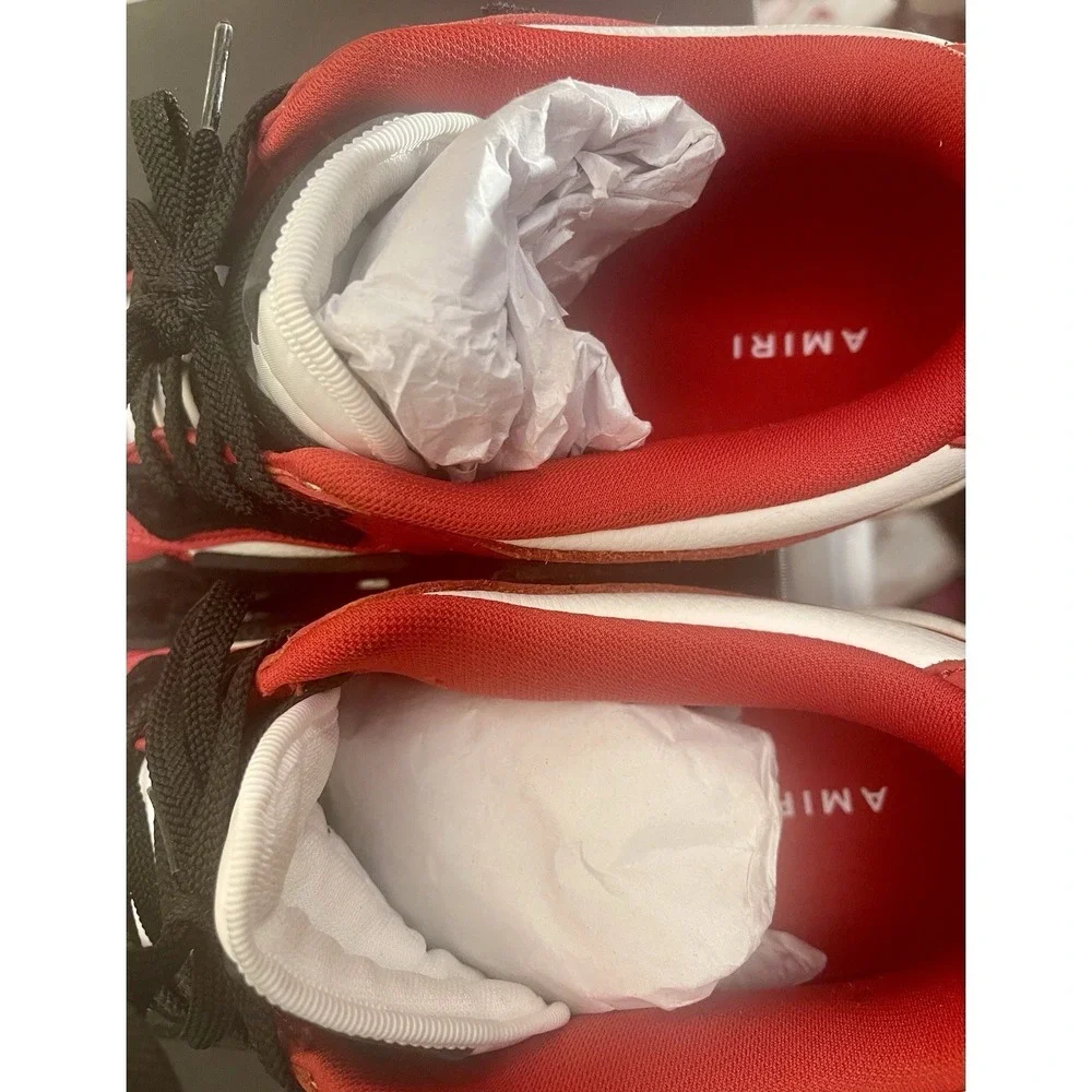Gently used Size 13- AMIRI Skel Top Low Red/White/Black AW22MFS003-610 Sneakers